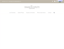 Tablet Screenshot of domainedelespelette.com